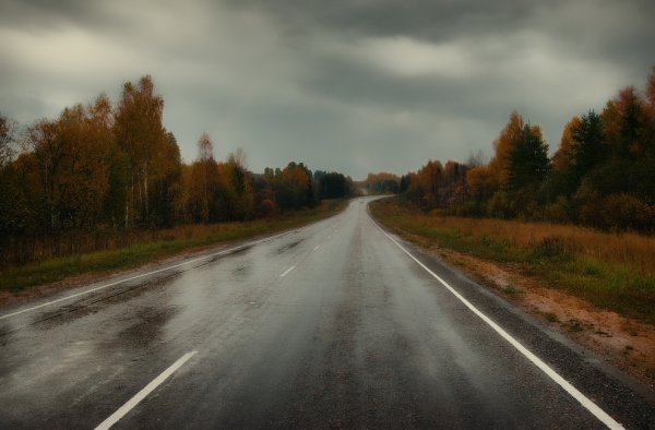 Дорога после дождя