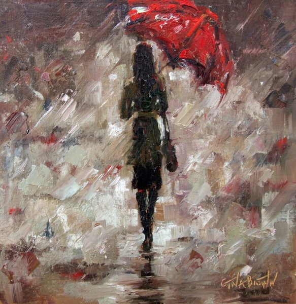 Картина под дождем