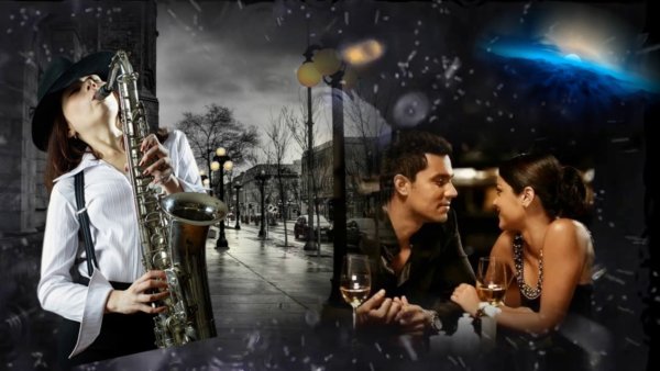 Романтический саксофон встреча