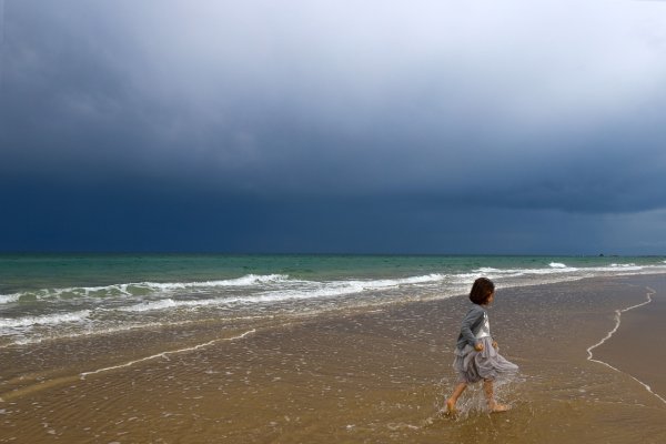 Море под дождем