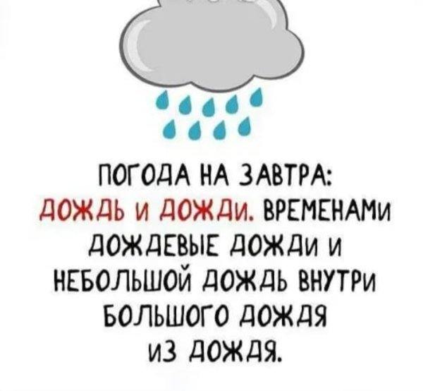 Шутки про дождливую погоду