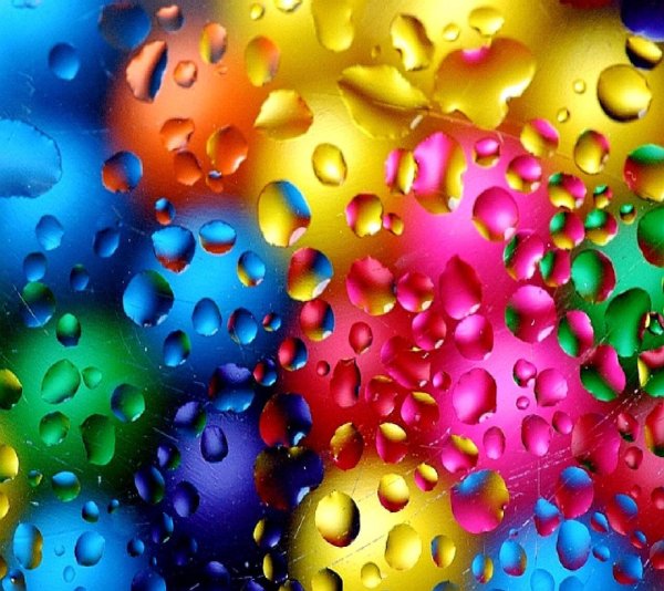 Разноцветные капельки