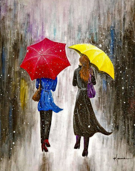 Человек под зонтом