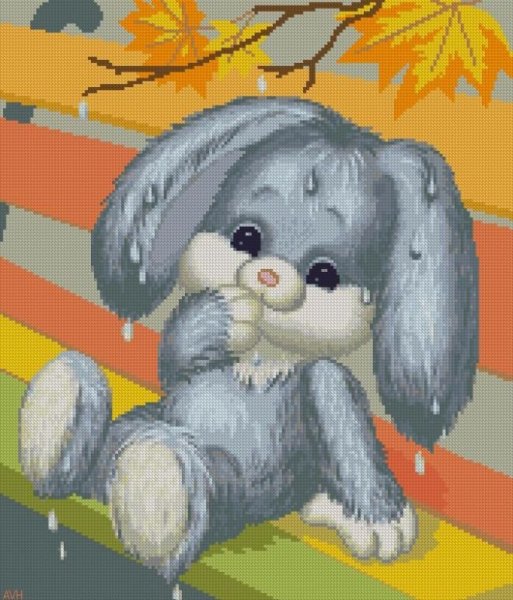 Зайка под дождем