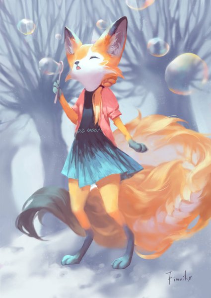 Девочка Лисичка арт