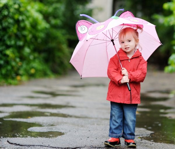 Девочка с зонтом