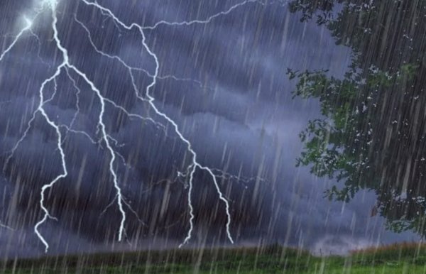 Гроза и дождь