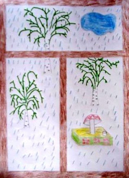 Афанасий Афанасьевич Фет весенний дождь иллюстрация