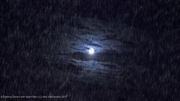 Лунная дождливая ночь