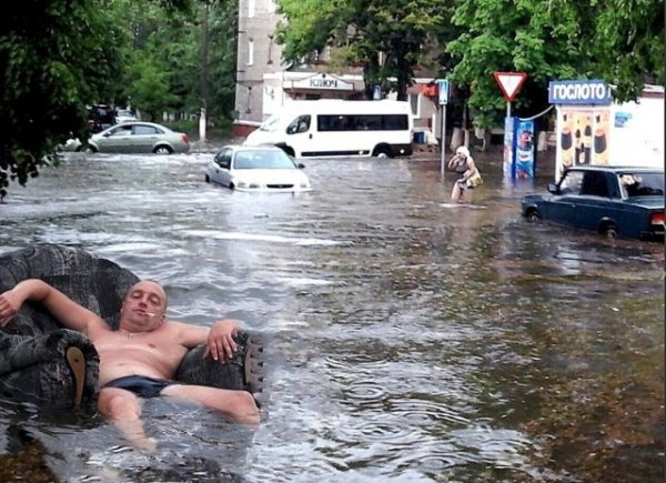 Наводнения в России смешные