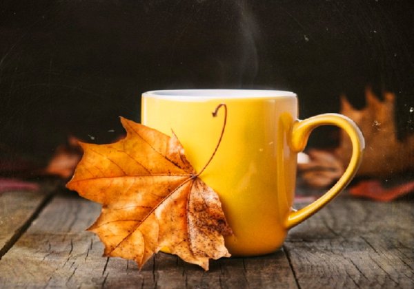 Открытка осеннее утро