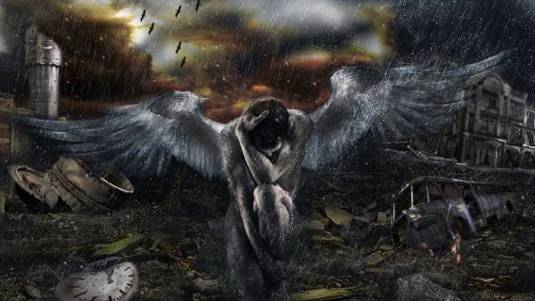 Ангел под дождем