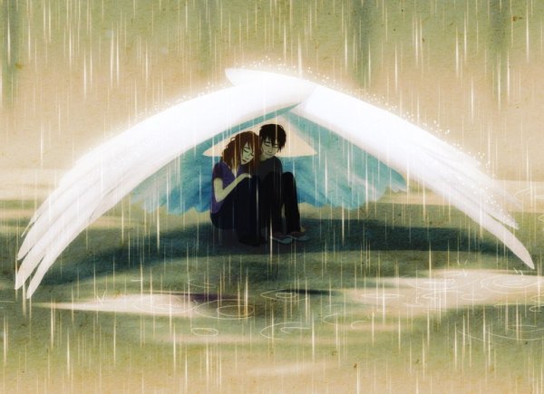 Ангел под дождем