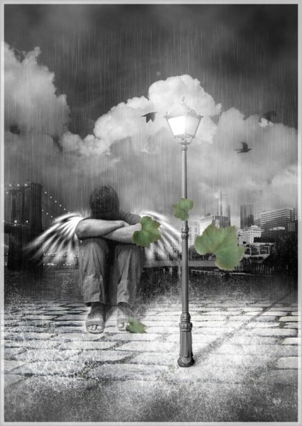 Ангел плачет под дождем