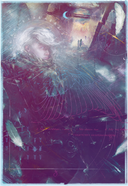 Ангел под дождем арт