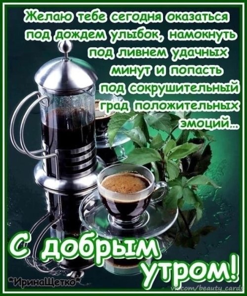 Доброе дождливое летнее утро пожелания