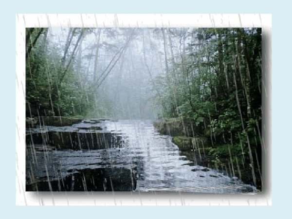 Анимация сильный дождь