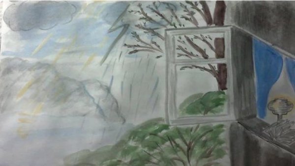 Иллюстрация к стихотворению весенний дождь Афанасий Афанасьевич Фет