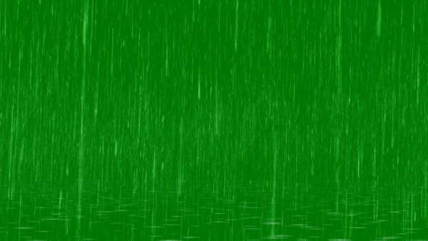 Дождь на зеленом фоне