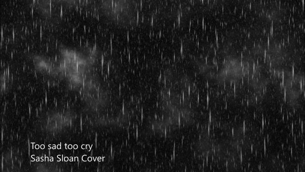 Ливень на черном фоне