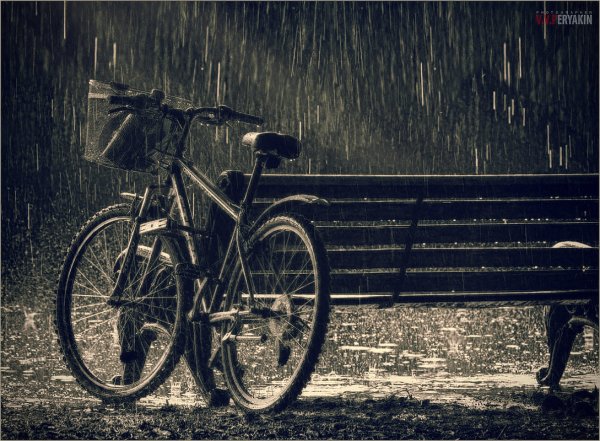 Велосипед дождь