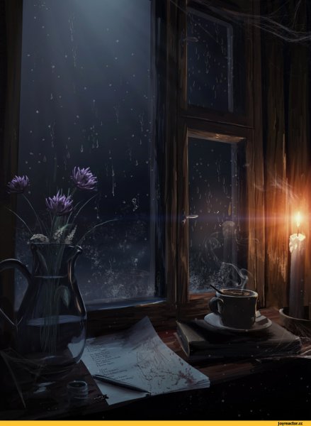 Ночь за окном