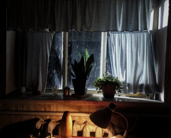 Вечер за окном