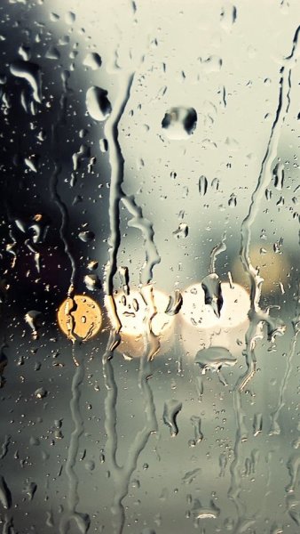 Капли на стекле iphone