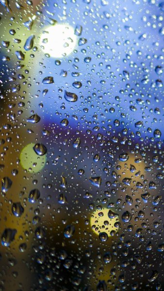 Капли дождя