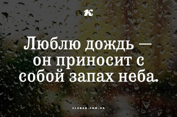 Фразы про дождь