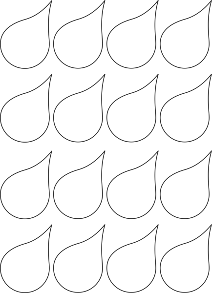 Трафарет капельки