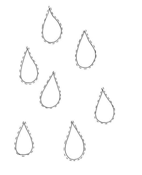 Капелька карандашом для детей