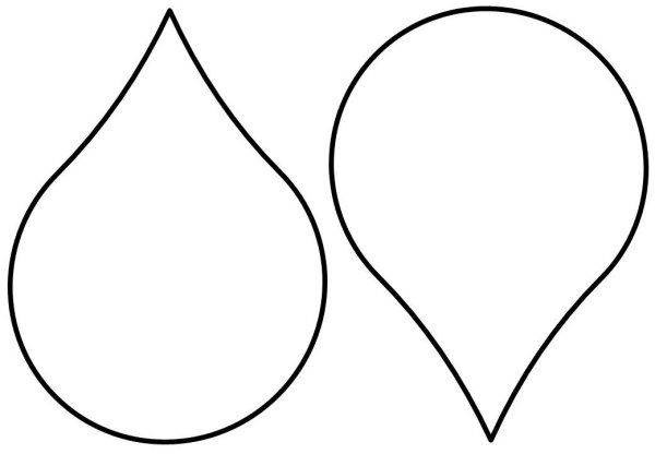 Капля трафарет