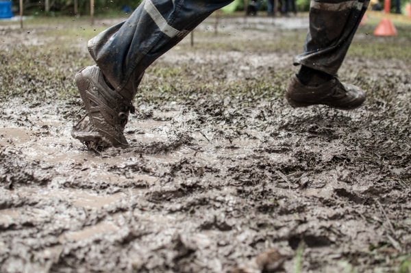 Грязь на участке