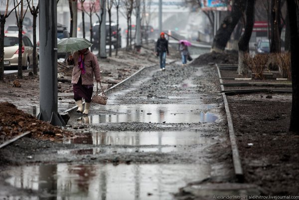 Дождь и грязь
