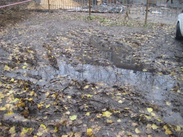 Осень в России грязь