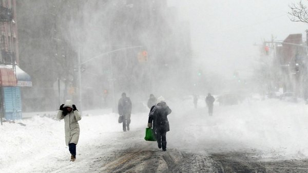 Снежный Буран в городе