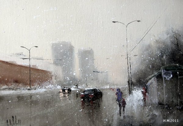Живопись Игорь Медведев вьюга