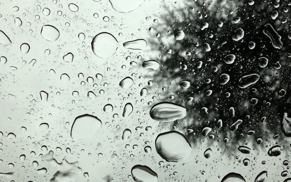 Капли на стекле