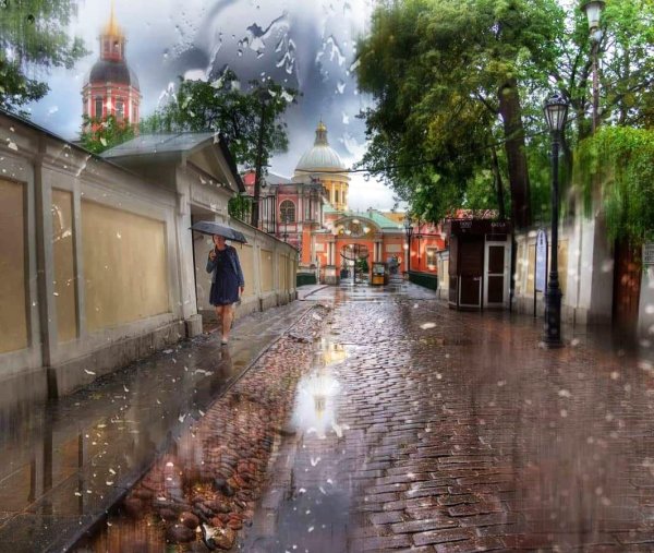 Летний дождь в городе