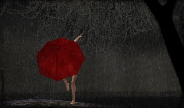 Человек с зонтом