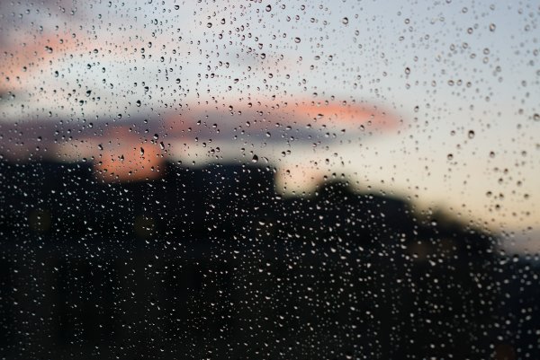 Закат и дождь Эстетика