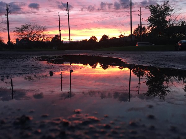 Закат после дождя