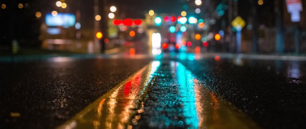 Мокрая дорога