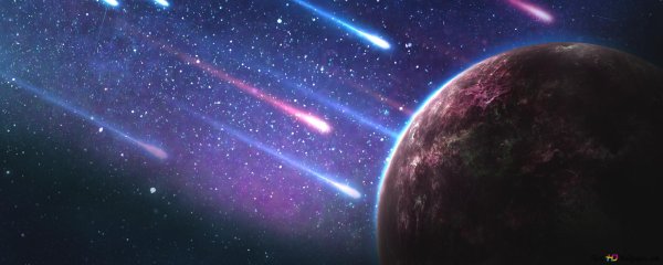 Метеоритный дождь на рабочий стол