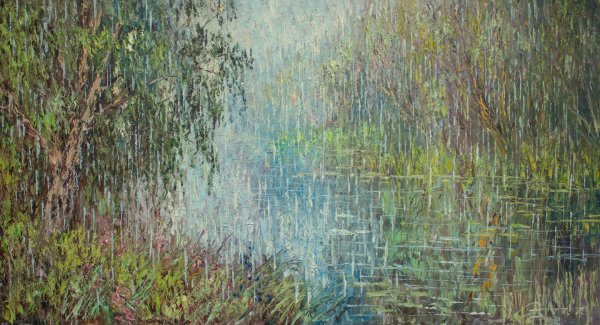 Летний дождь в живописи