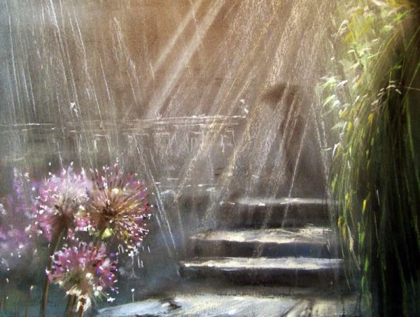 Художник Елена Юшина. Дождь