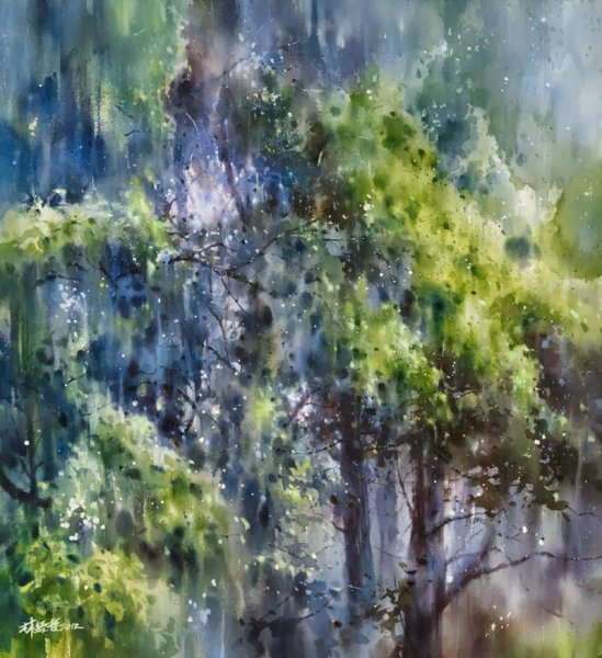 Лин Чинг че акварель