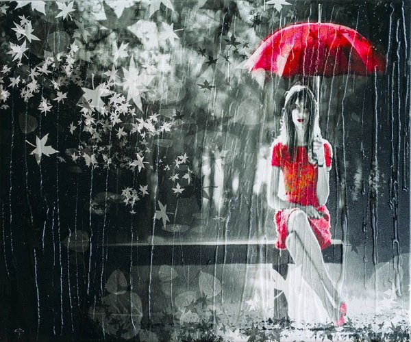 Танцевать под дождем зонт