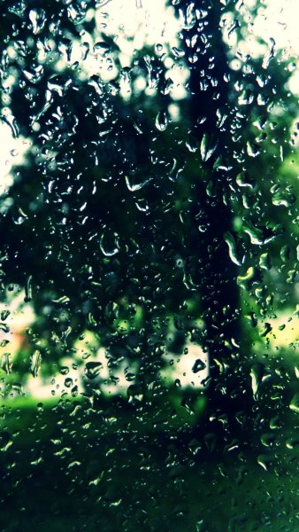 Капли на стекле